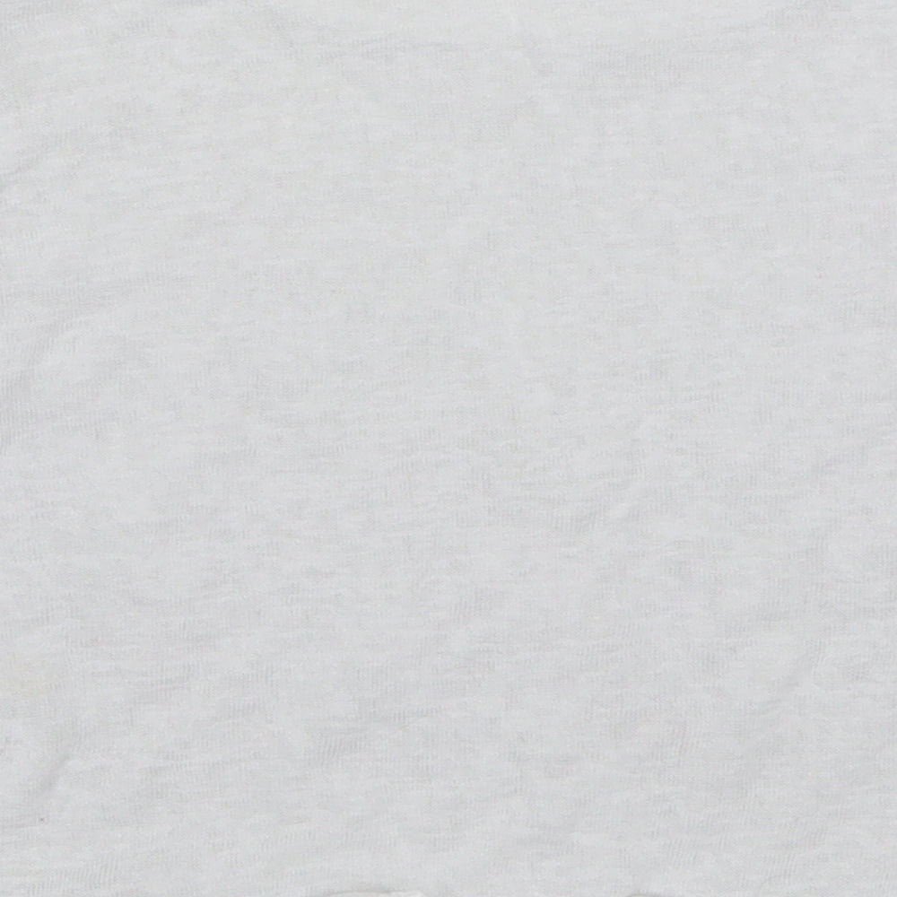 George Womens White Polyester Basic T-Shirt Size 16 Round Neck - Smocked