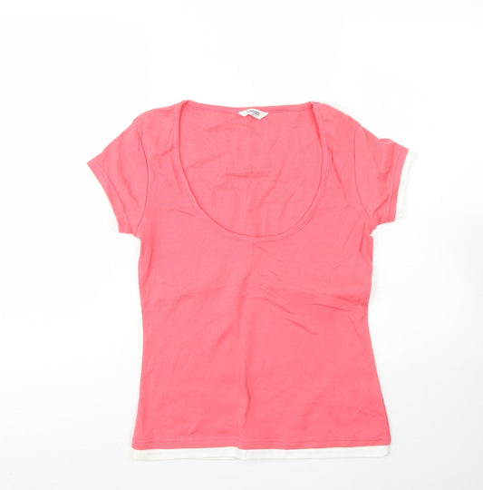 Womens UK Size 12 Editions Pink Basic Blouse