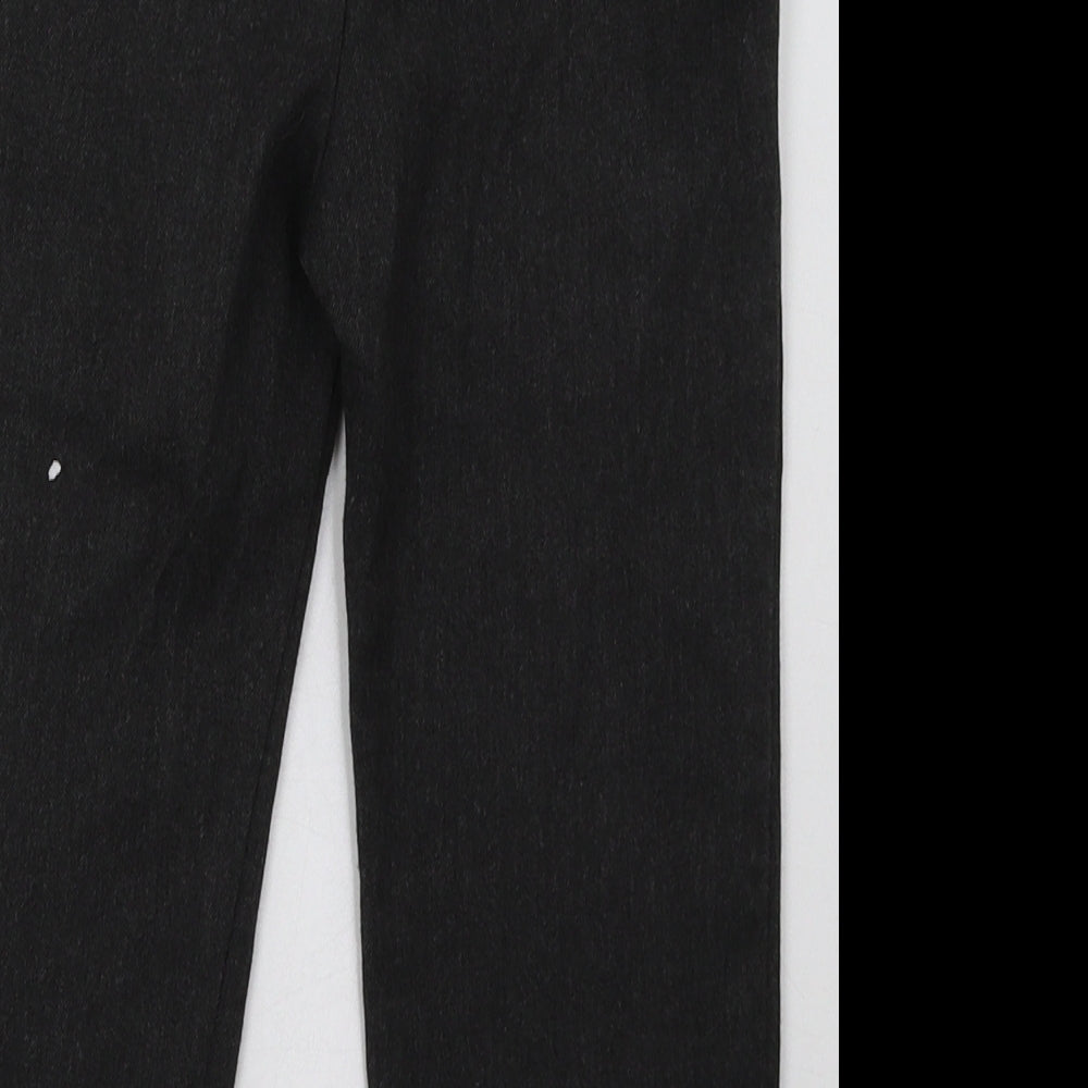 F&F Boys Grey Polyester Capri Trousers Size 5-6 Years Regular Hook & Eye - School Wear