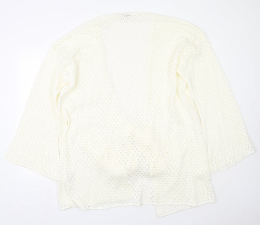 Womens UK Size 12 In the Style Beige Cardigan Jumper