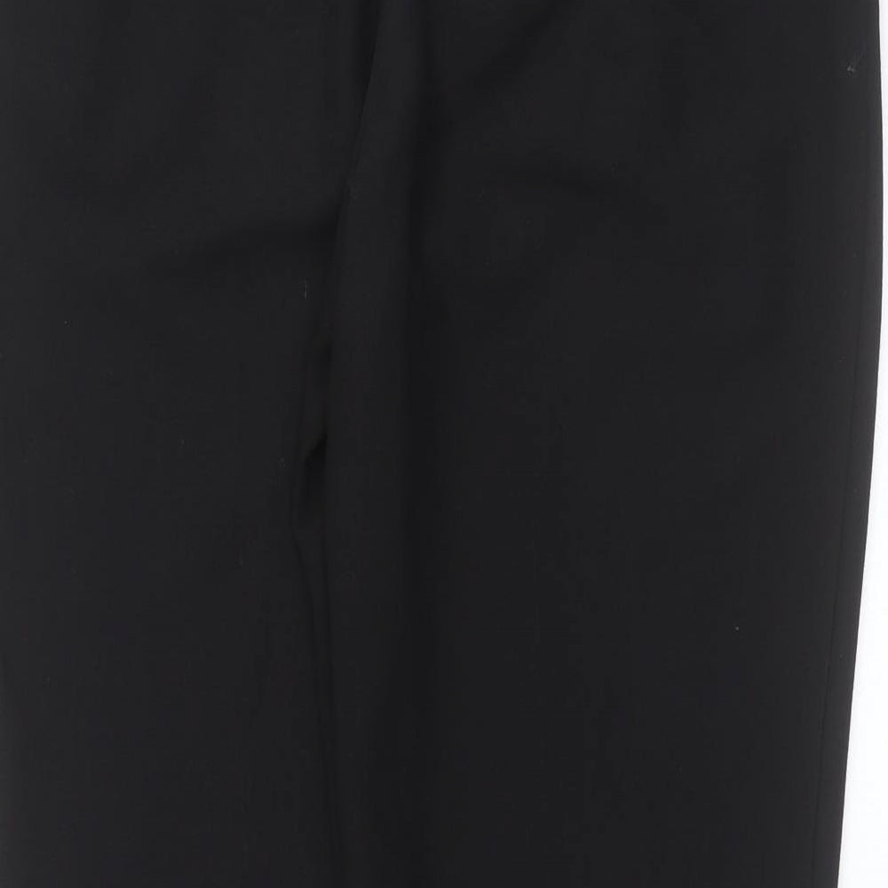 Womens UK Size 12 New Look Regular Fit Black Trousers