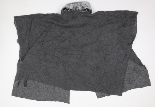 Womens UK Size One Size M&S Grey Cardigan Jumper
