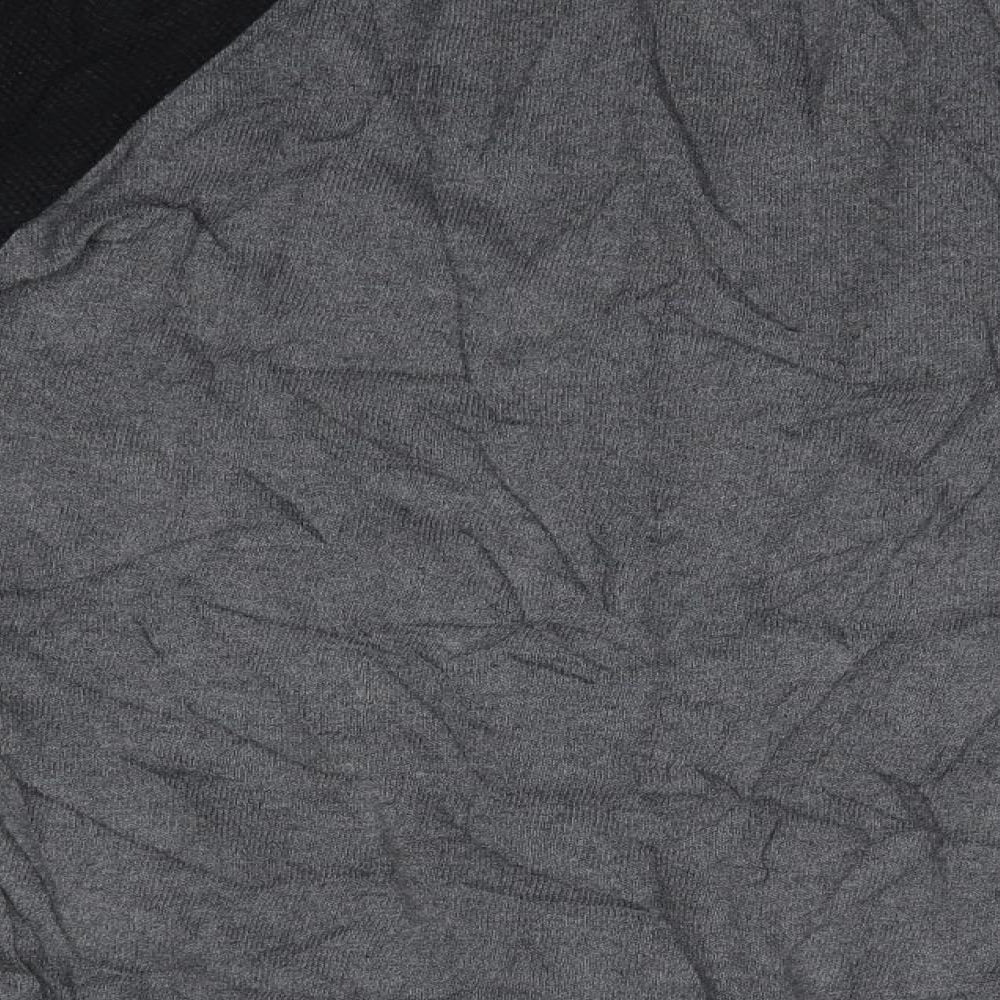 Boohoo Mens Grey Round Neck Acrylic Pullover Jumper Size S