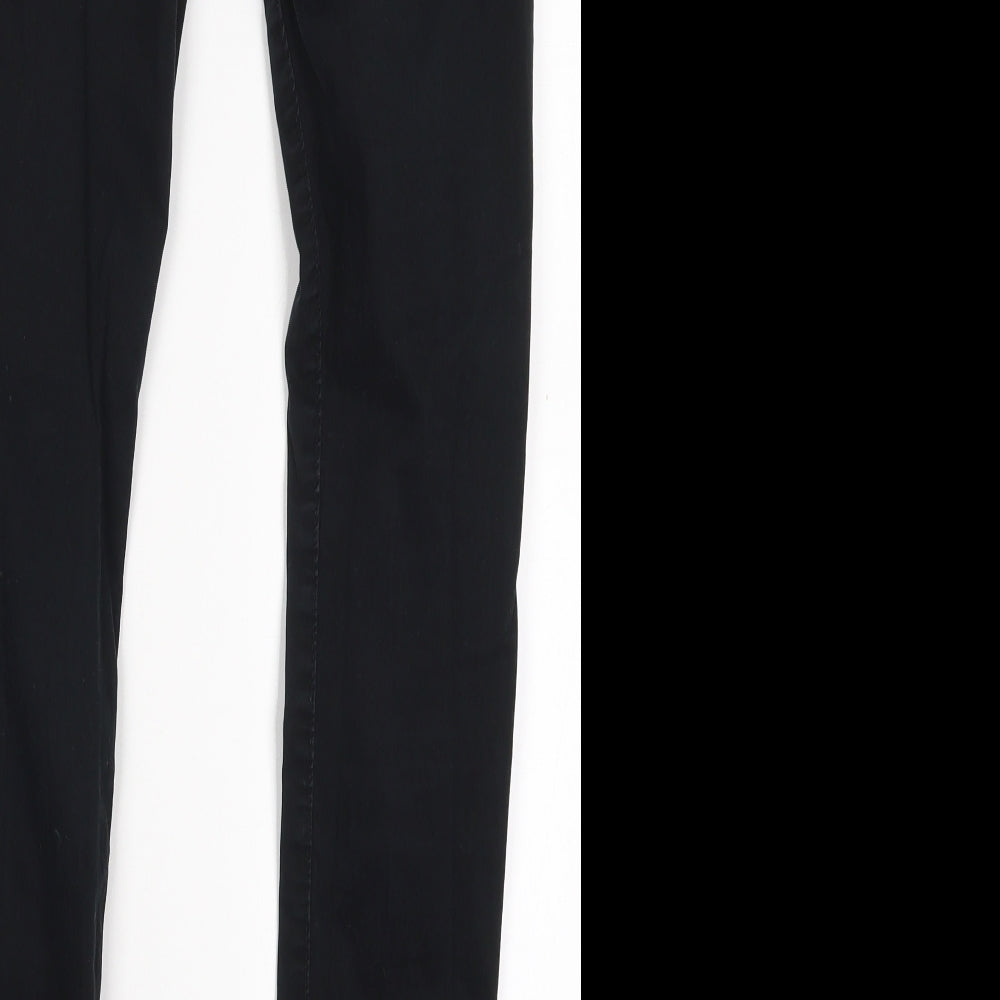 Womens UK Size XS Noisy may Regular Fit Black Trousers