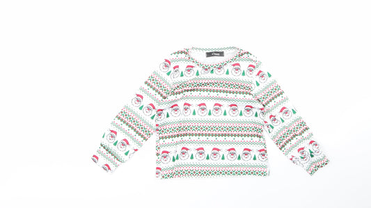 iclosam Boys Multicoloured Geometric Cotton Pyjama Top Size 5-6 Years - CHRISMTAS