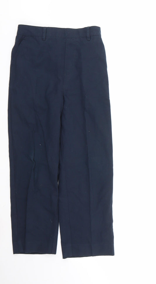 Very Boys Blue Polyester Dress Pants Trousers Size 10-11 Years Regular - school wear