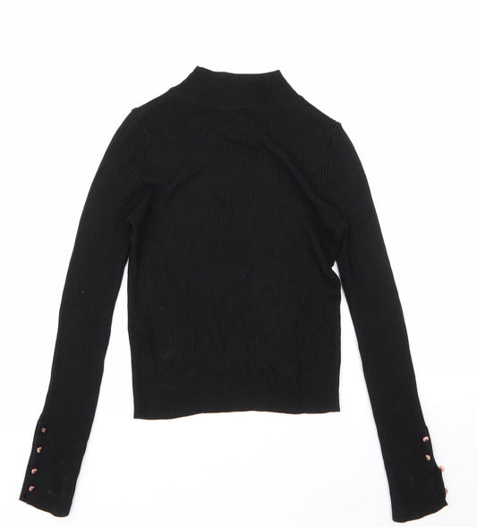 Womens UK Size 10 Topshop Black Pullover Jumper
