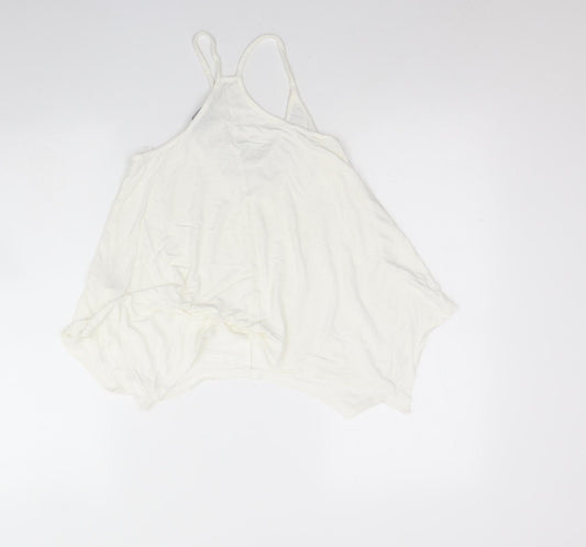 Womens UK Size 8 Atmosphere Ivory Basic Tank