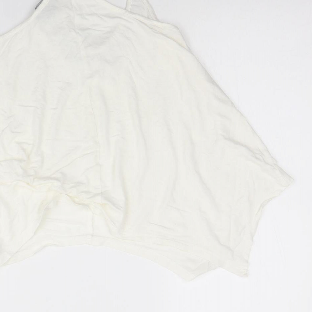 Womens UK Size 8 Atmosphere Ivory Basic Tank