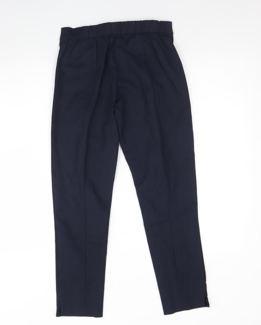Womens UK Size S Preworn Regular Fit Blue Trousers