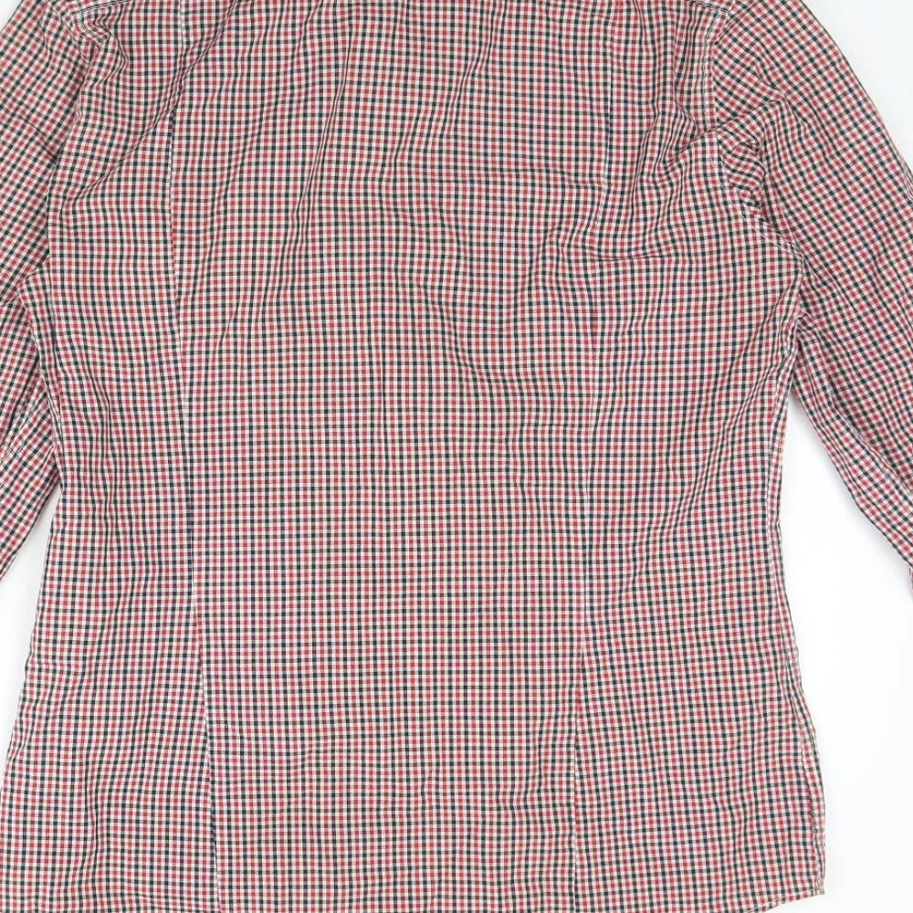 Mens UK Collar Size S H&M Smart Red Dress Shirt