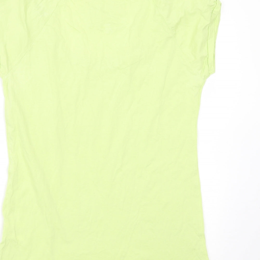 Womens UK Size 12 Internationale Green Basic T-Shirt