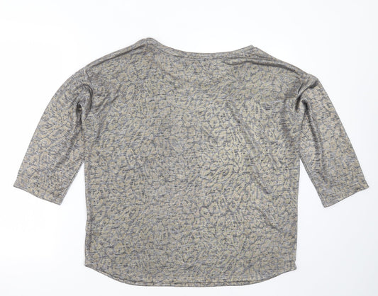 Womens UK Size 14 NEXT Silver Pullover Jumper