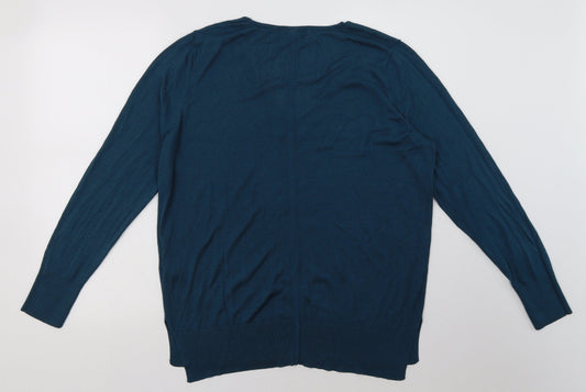 Womens UK Size 16 NEXT Green Pullover Sweatshirt