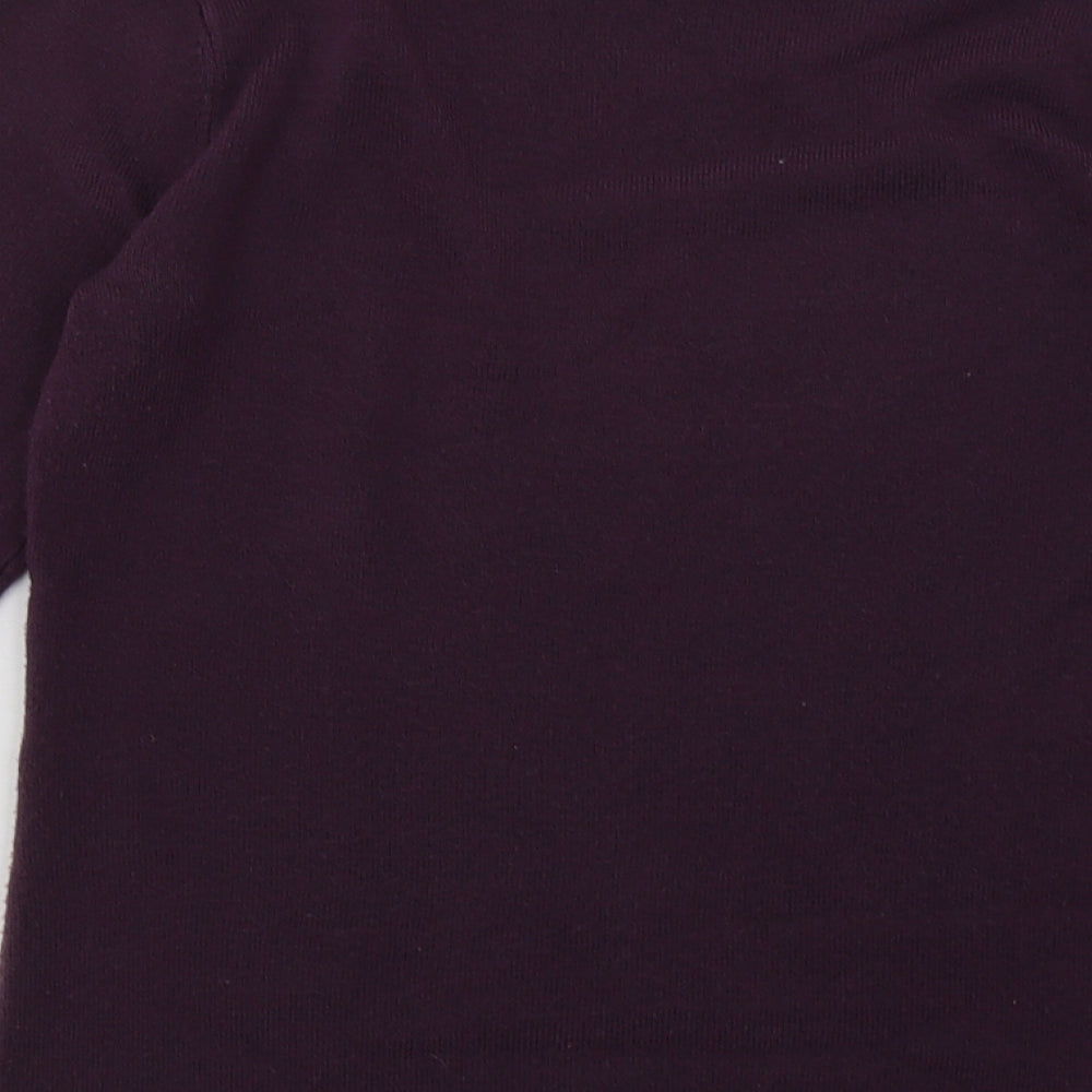 Matalan Womens Purple Acrylic Pullover Sweatshirt Size 8 Pullover