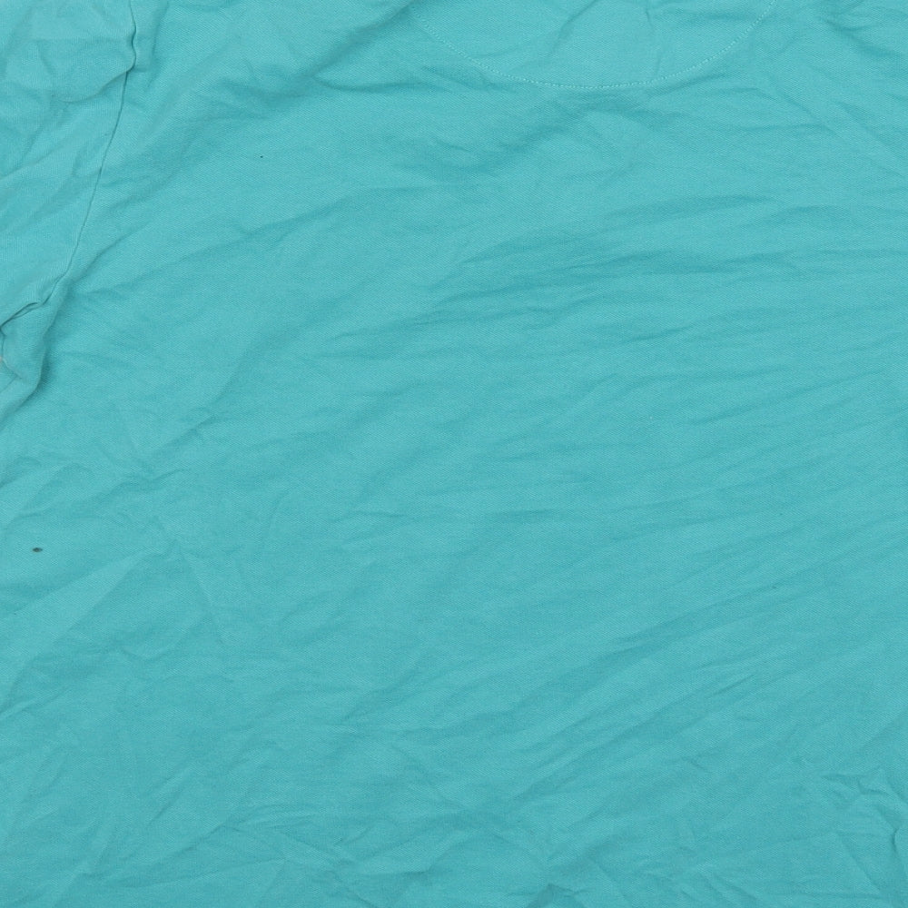 Easy Mens Green Cotton Polo Size M Collared