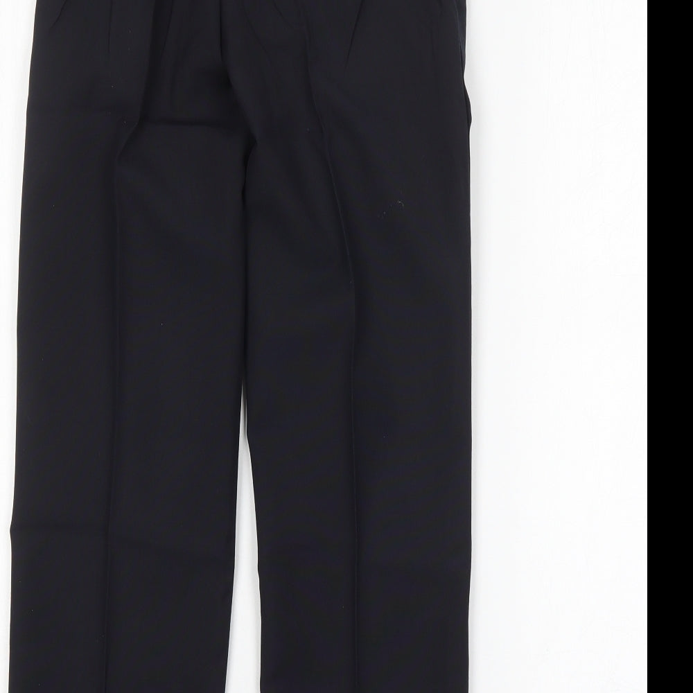 Brand and care label for Lily& Dan boys’ blue polyester dress pants trousers, size 9, years regular