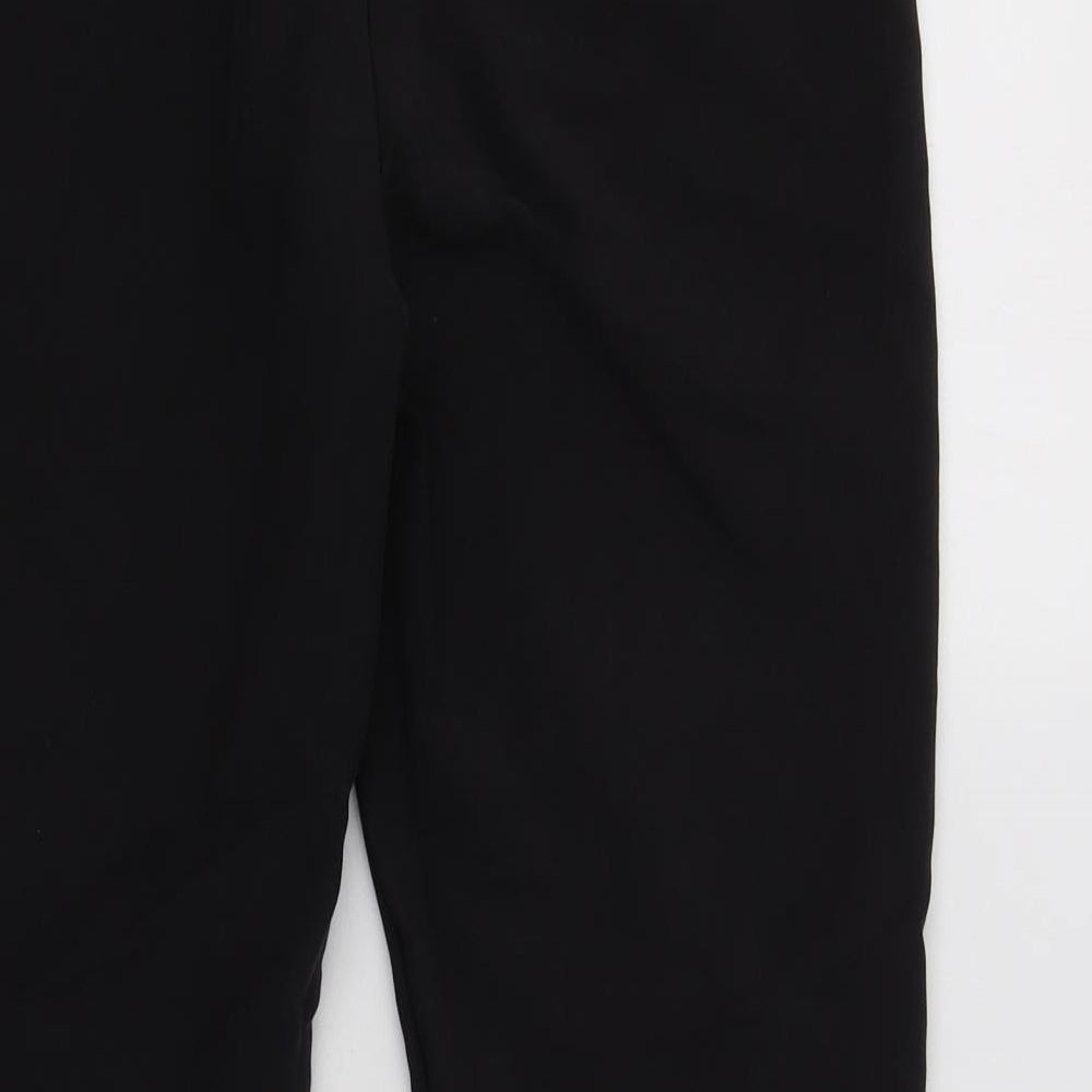 Monsoon Womens Black Cotton Dress Pants Trousers Size 8 L27 in Regular Zip