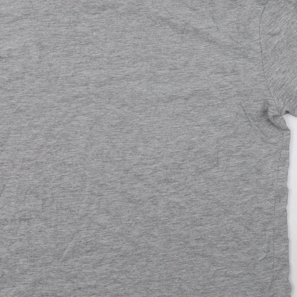 Womens UK Size XS H&M Grey Basic T-Shirt