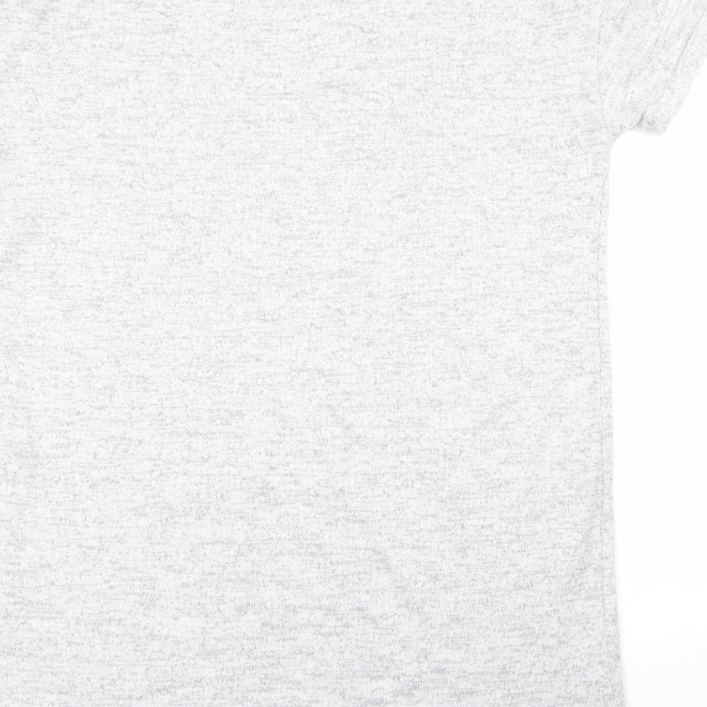 TU Womens Grey Geometric Polyester Jumper Dress Size 12 Round Neck