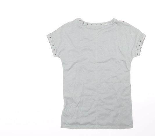 Womens UK Size 6 NEXT Multicoloured Basic Blouse