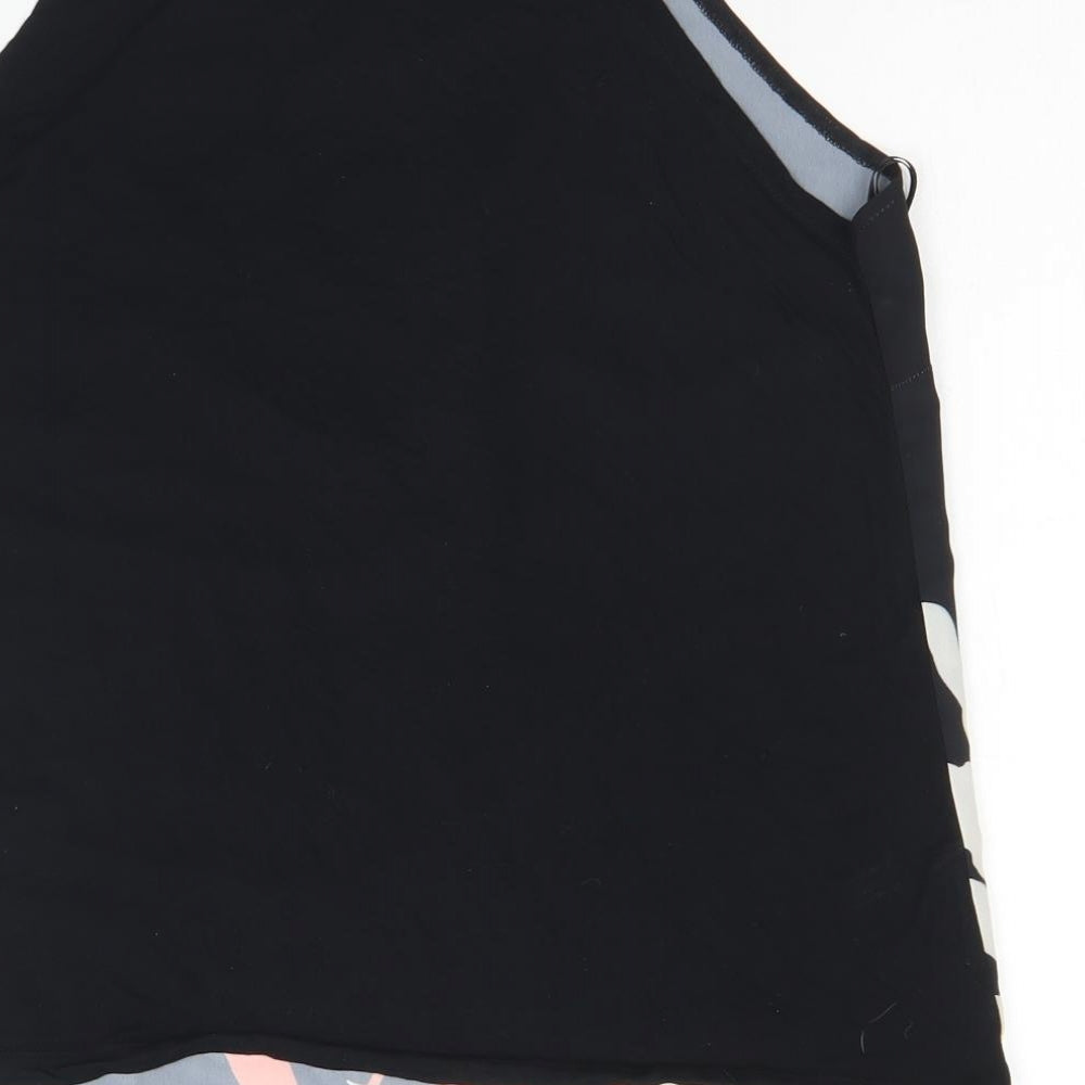 Womens UK Size 10 Dorothy Perkins Black Basic Tank