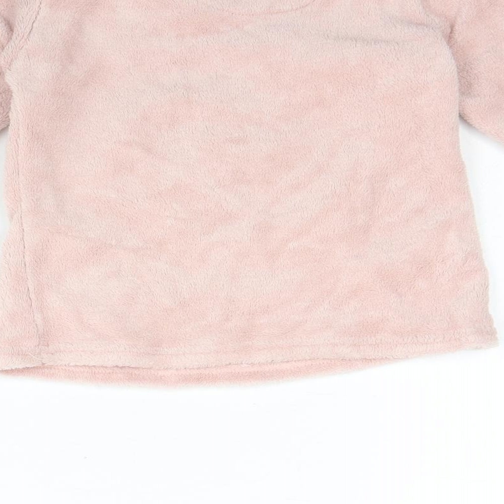 Brand and care label for Dream big girls’ pink solid polyester cami pyjama top, size 2, years