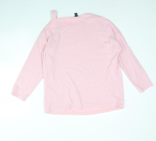 Womens UK Size M New Look Pink Pullover Jumper