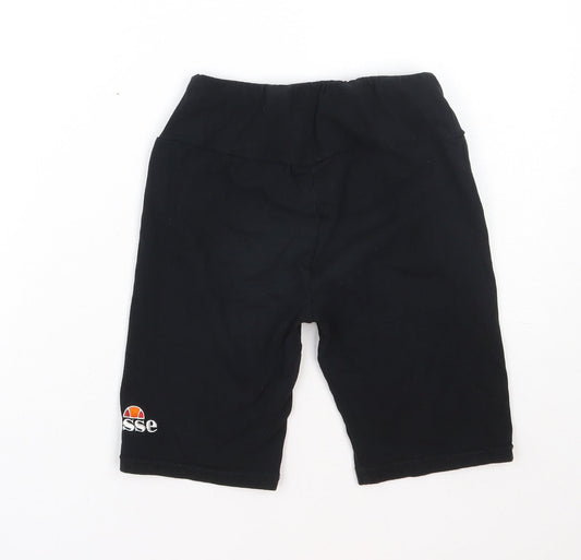 ellesse Womens Black  Cotton Biker Shorts Size XS L7 in Regular