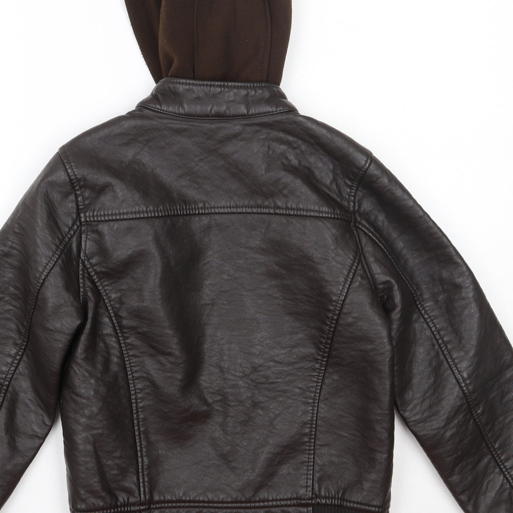 Urban Republic Girls Brown Jacket Coat Size 7 Years Zip