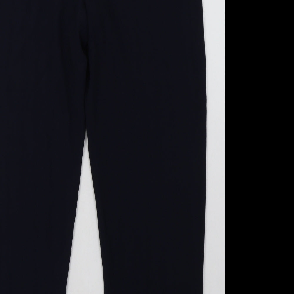 Just Elegance Womens Blue Polyester Trousers Size 14 L30 in Regular Button