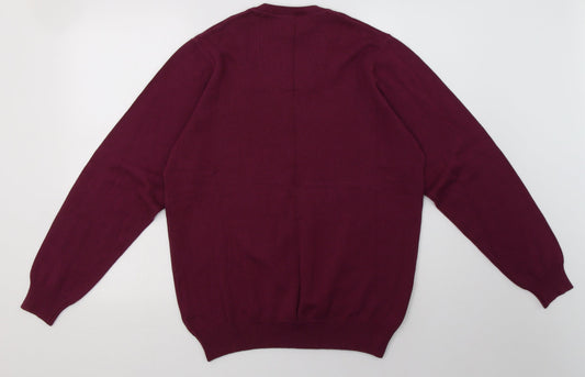 Mens UK Size M Marks and Spencer Purple Pullover Sweatshirt