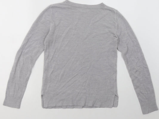 Womens UK Size 6 Marks and Spencer Grey Pullover Sweatshirt