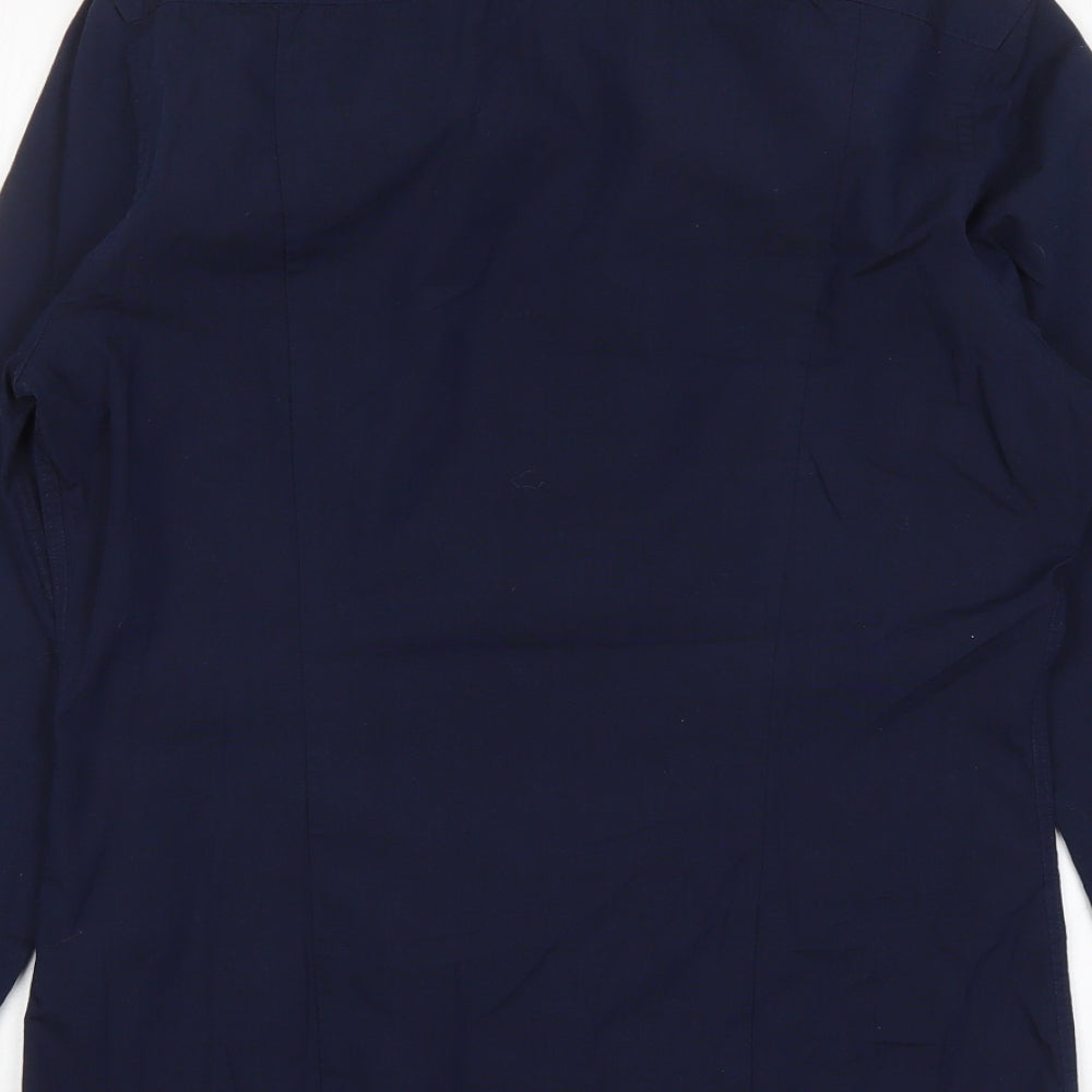 Mens UK Collar Size S H&M Smart Blue Dress Shirt