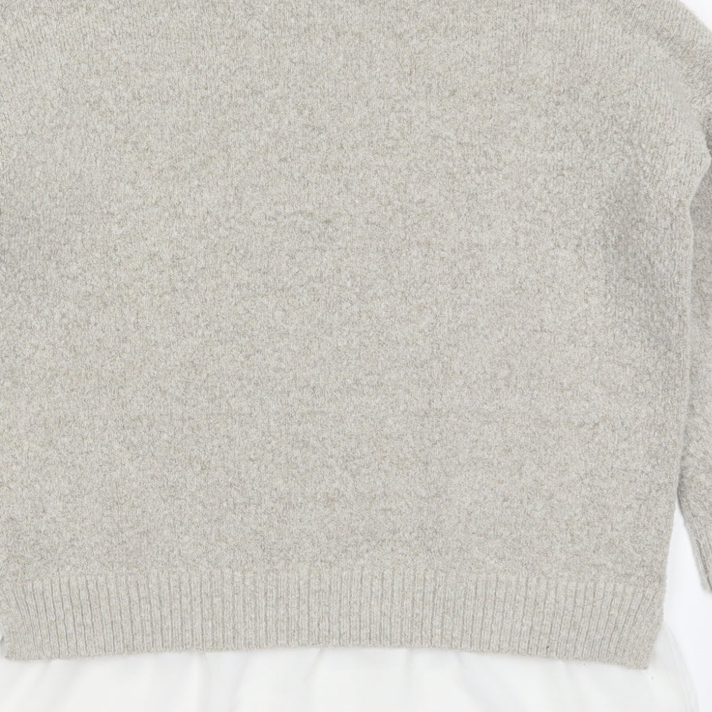 Womens UK Size M Wallis Grey Pullover Jumper