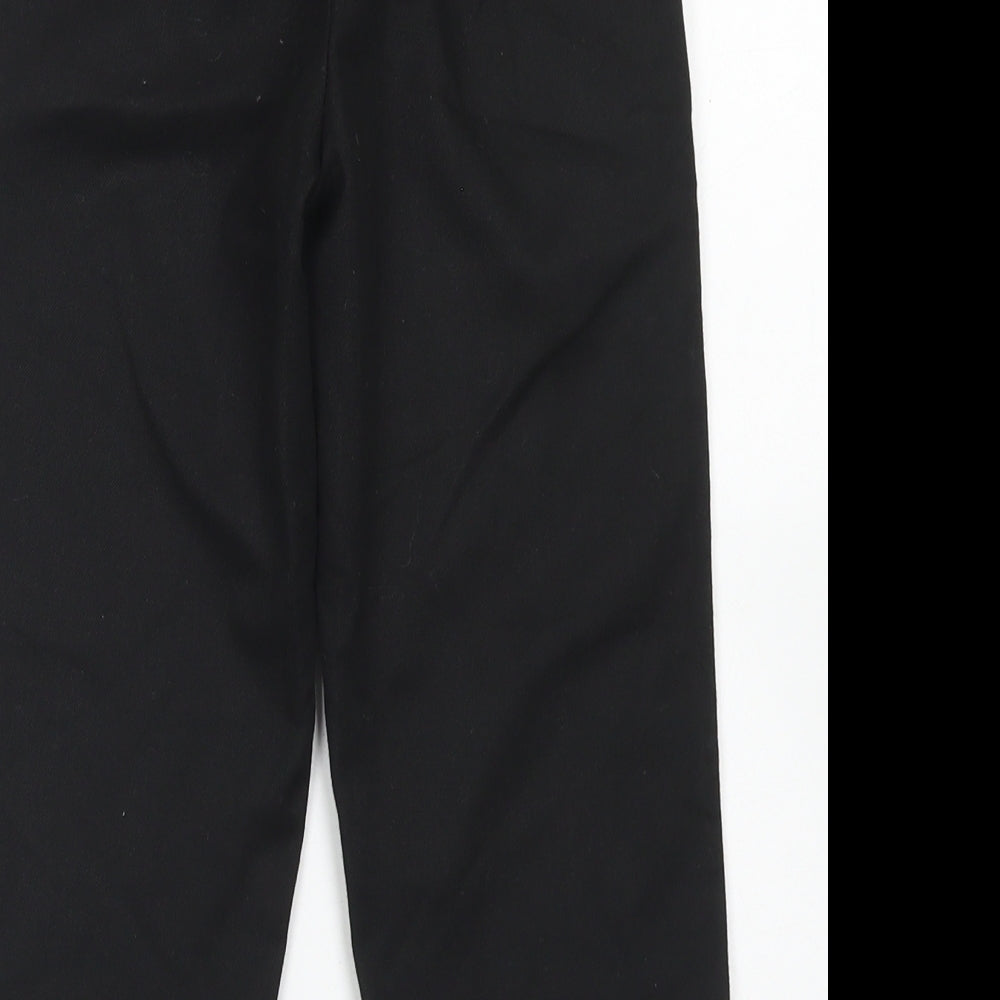 Nutmeg Boys Black Polyester Dress Pants Trousers Size 4-5 Years Regular Hook & Eye - School wear