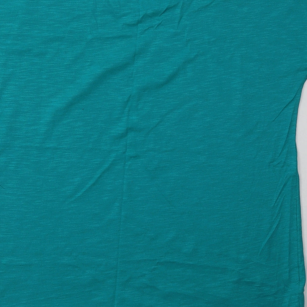 Womens UK Size M Encuentro Green Basic T-Shirt