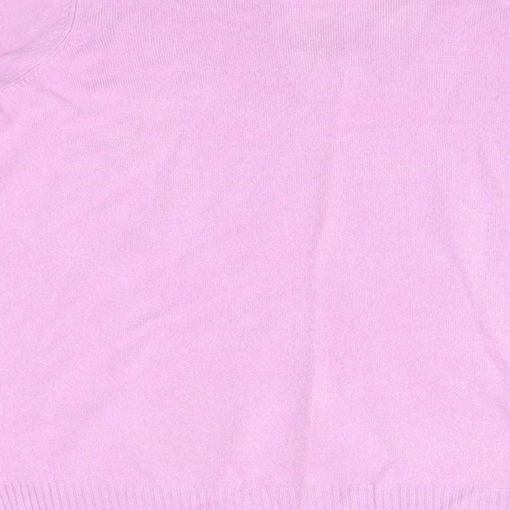 Womens UK Size 12 M&S Purple Pullover Jumper