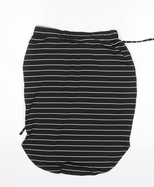 Shein Womens Multicoloured Striped Polyester Straight & Pencil Skirt Size S