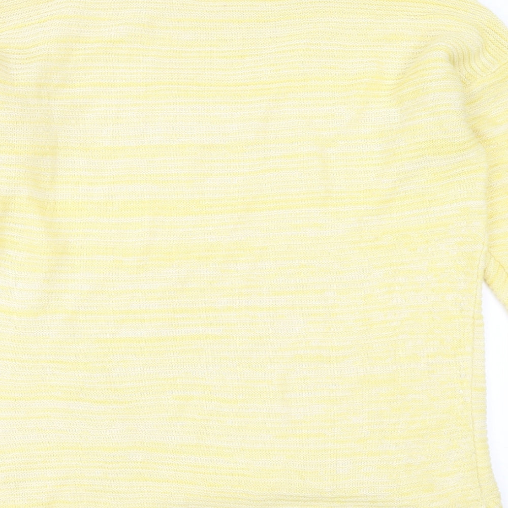 Womens UK Size L Peacocks Yellow Pullover Jumper