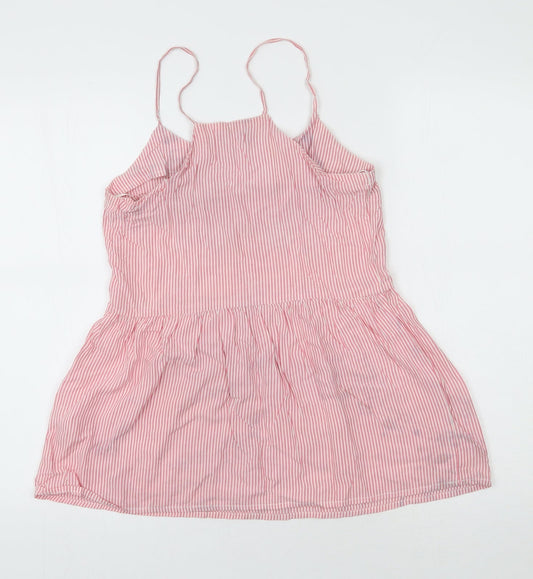 Atmosphere Womens Pink Striped Viscose Camisole Tank Size 6 Scoop Neck