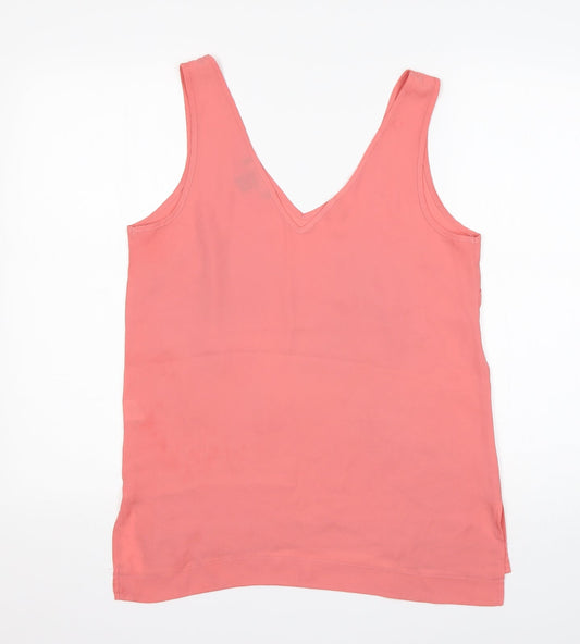 Atmosphere Womens Pink Polyester Basic Blouse Size 12 V-Neck