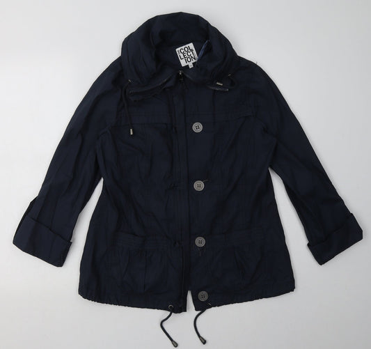 Debenhams Womens Blue Jacket Size 12 Zip