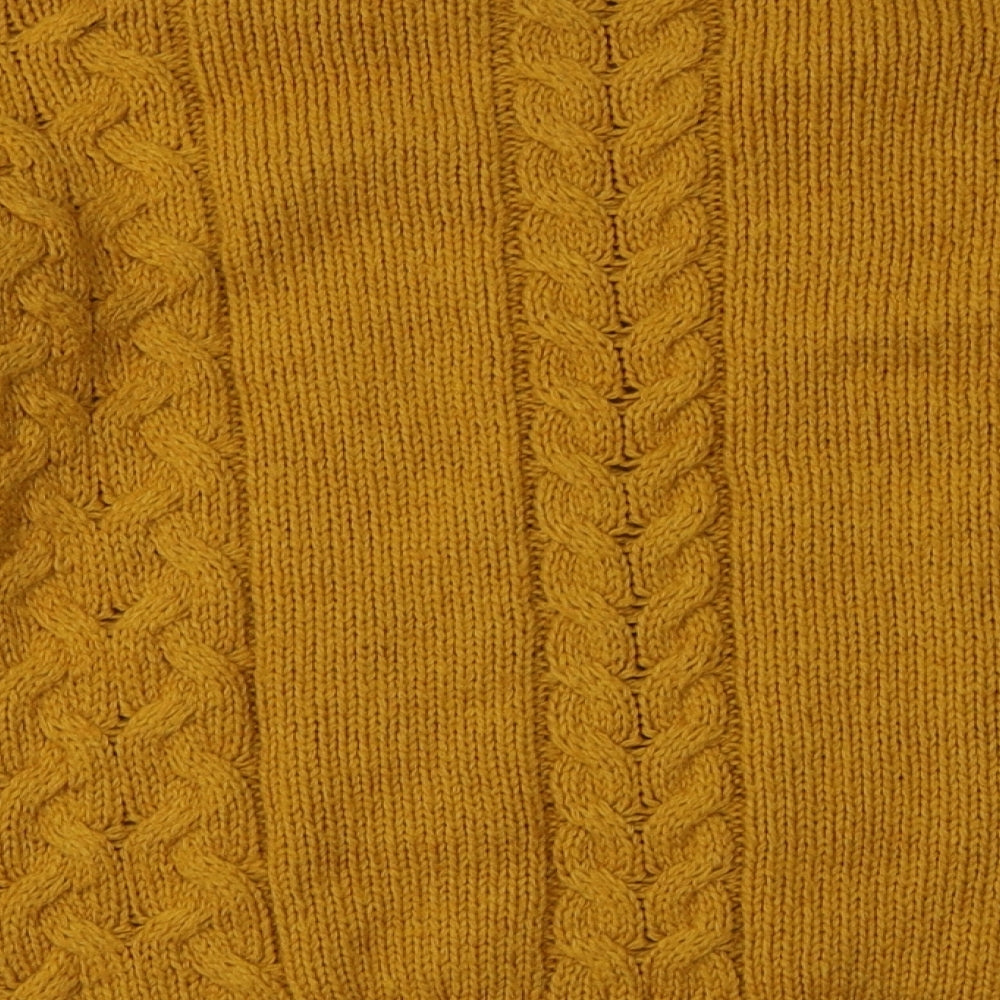 Matalan Womens Yellow Acrylic Pullover Sweatshirt Size XS Pullover