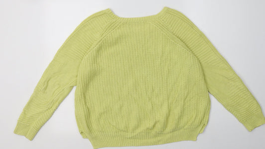 Womens UK Size 16 Marks and Spencer Yellow Pullover Sweatshirt