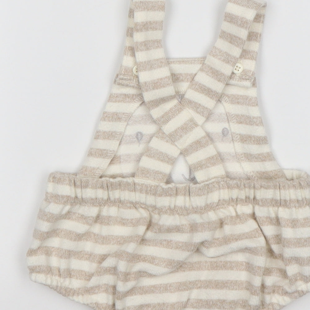 George Boys Multicoloured Striped Viscose Dungaree One-Piece Size 3-6 Months