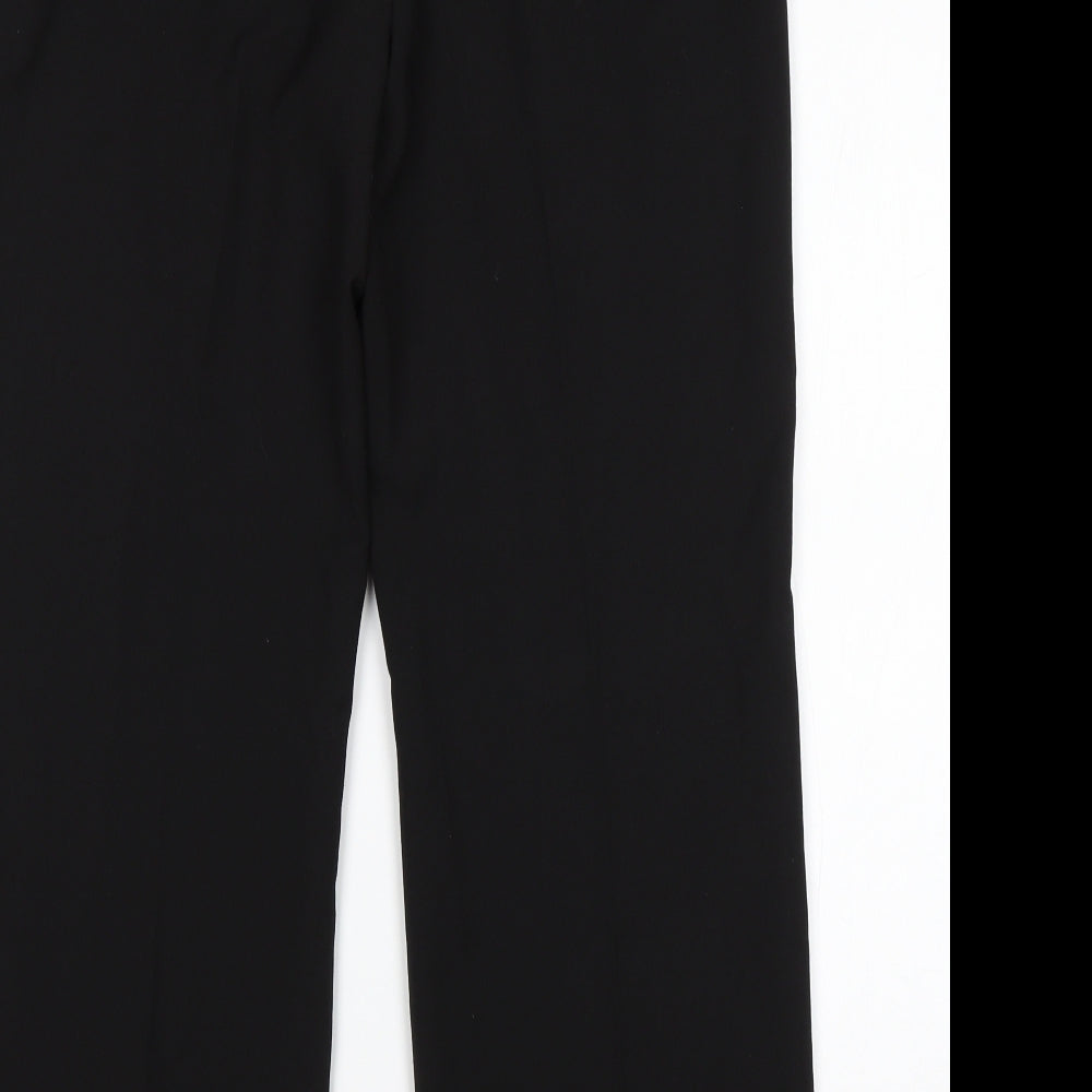Womens UK Size 12 Debenhams Regular Fit Black Trousers