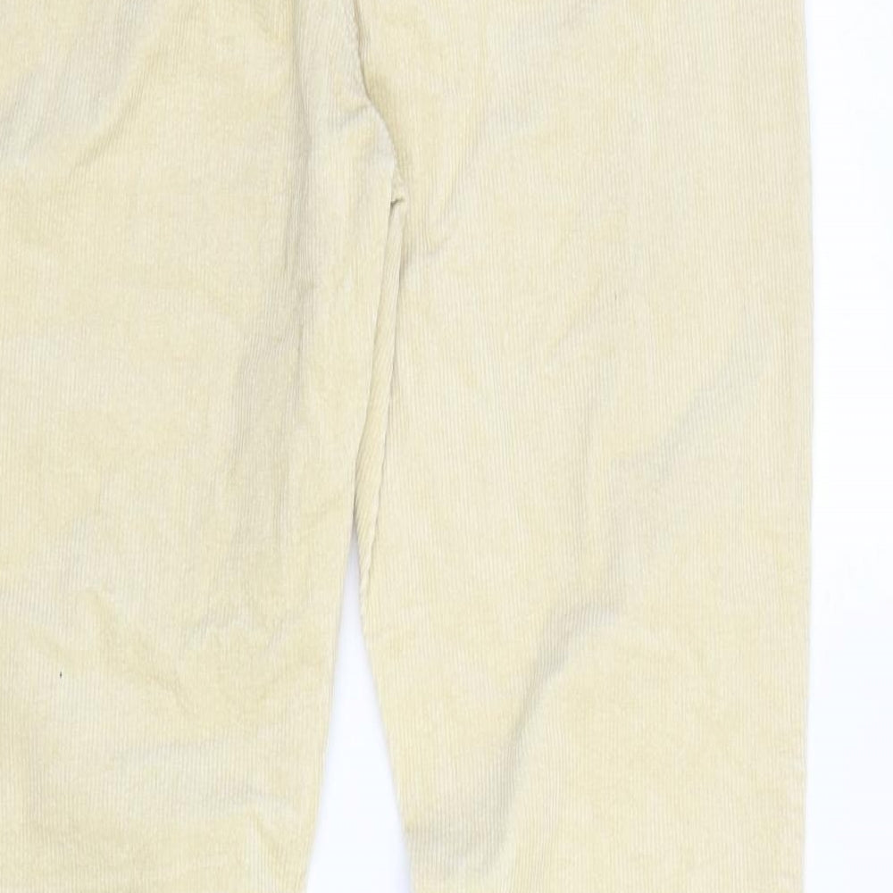 Brand and care label for SHEIN women’s beige cotton bootcut jeans, size L, 29-inch leg regular zip