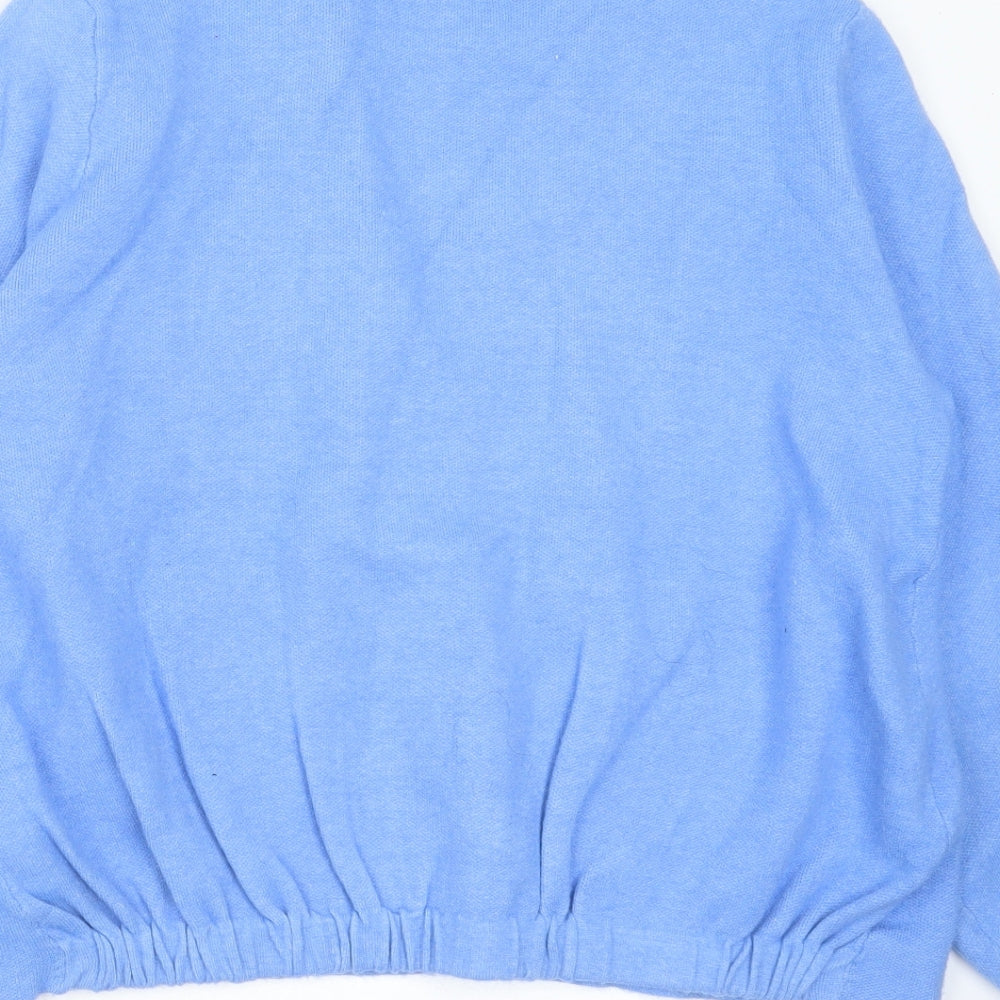 Womens UK Size M SAVIOR Blue Cardigan Jumper