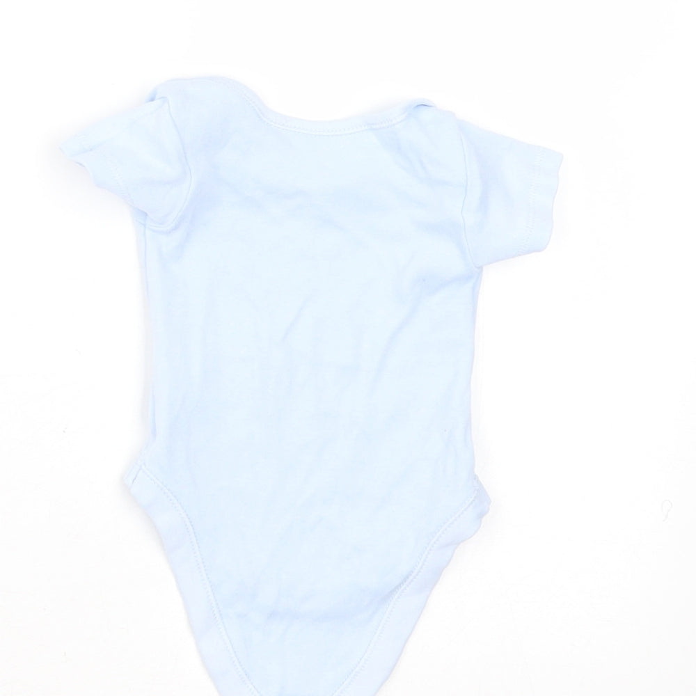 Nutmeg Baby Blue Cotton Babygrow One-Piece Size Newborn